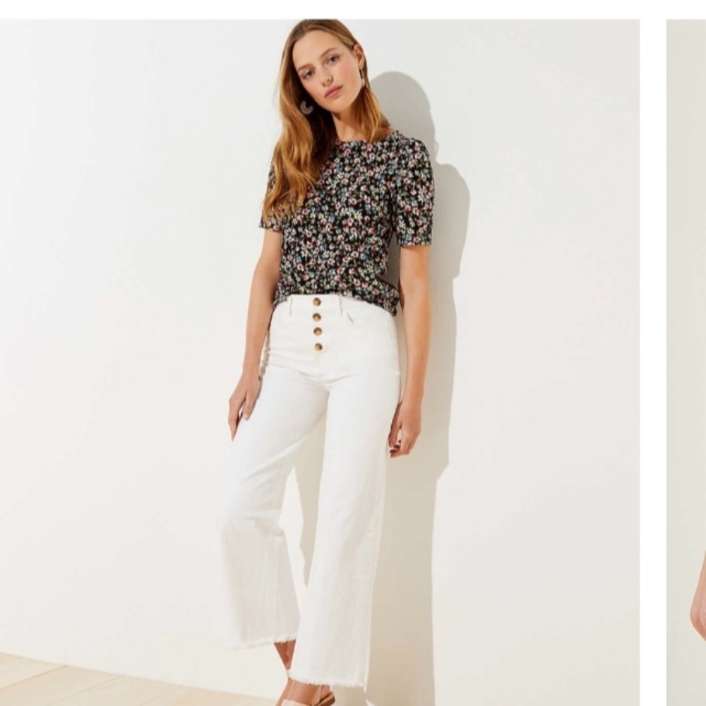 Loft - Petite High Waist Jeans
